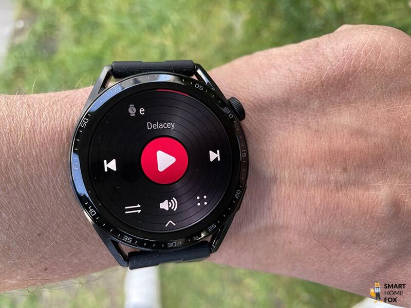 Вы можете увидеть функцию воспроизведения музыки на Huawei Watch GT 3.